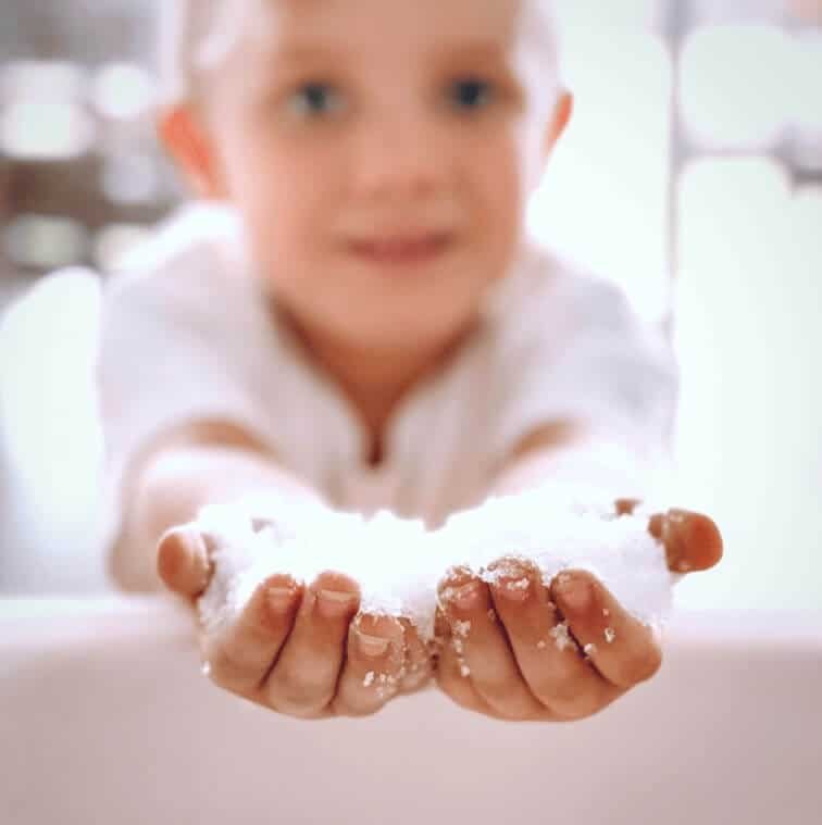 Sneeuw Sensory play