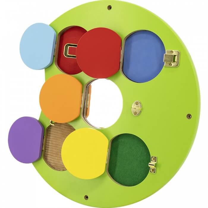 Houten Sensory wand Vliegtuig of rups