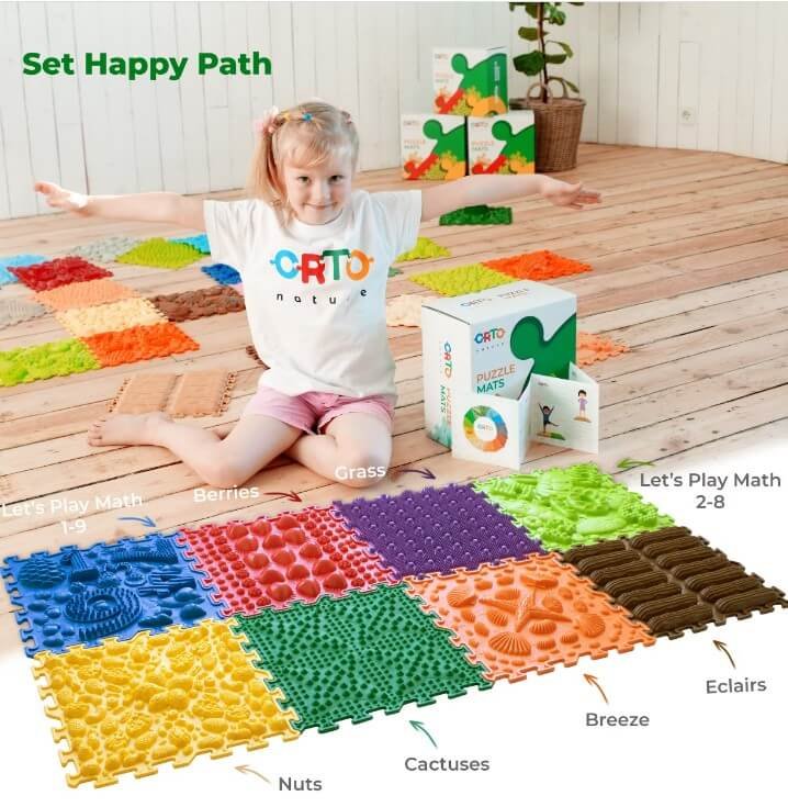 Sensorische Tegels Rainbow Melody (9stuks)