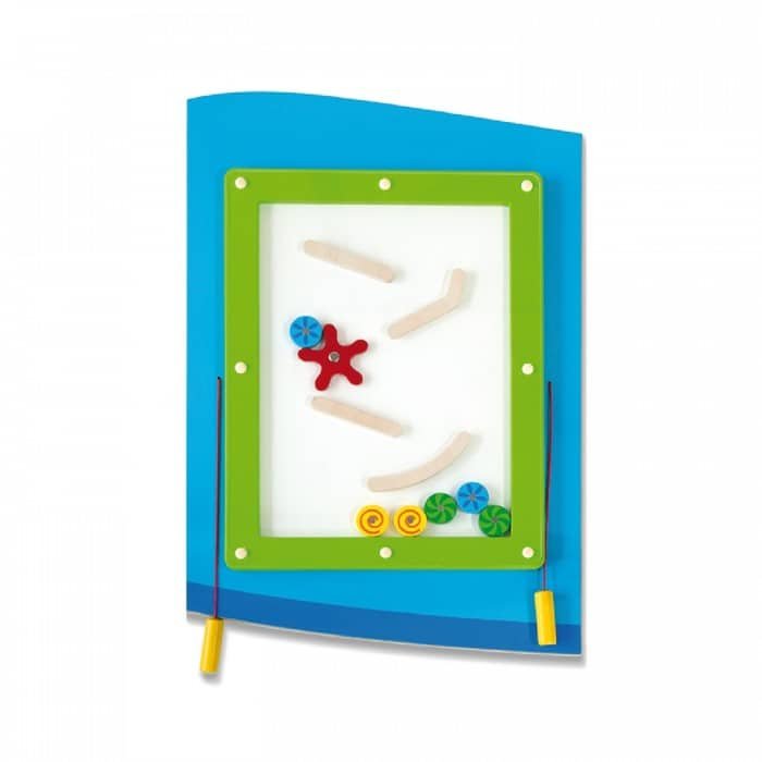 Houten Sensory wand Vliegtuig of rups
