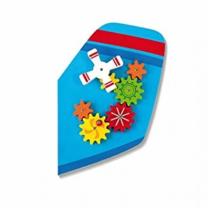 Houten Sensory wand Vliegtuig of rups