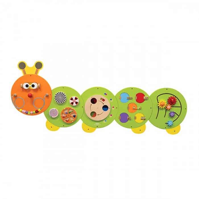 Houten Sensory wand Vliegtuig of rups