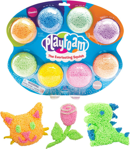 Learning Resources Playfoam 8-Pack Combo kleurrijke sensorische klei voor kinderen
